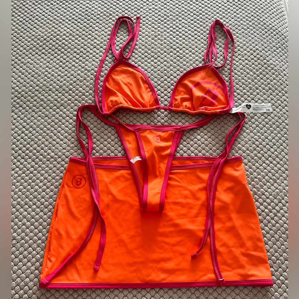 Body by raven tracy backshot bikini set bikini XL skirt L